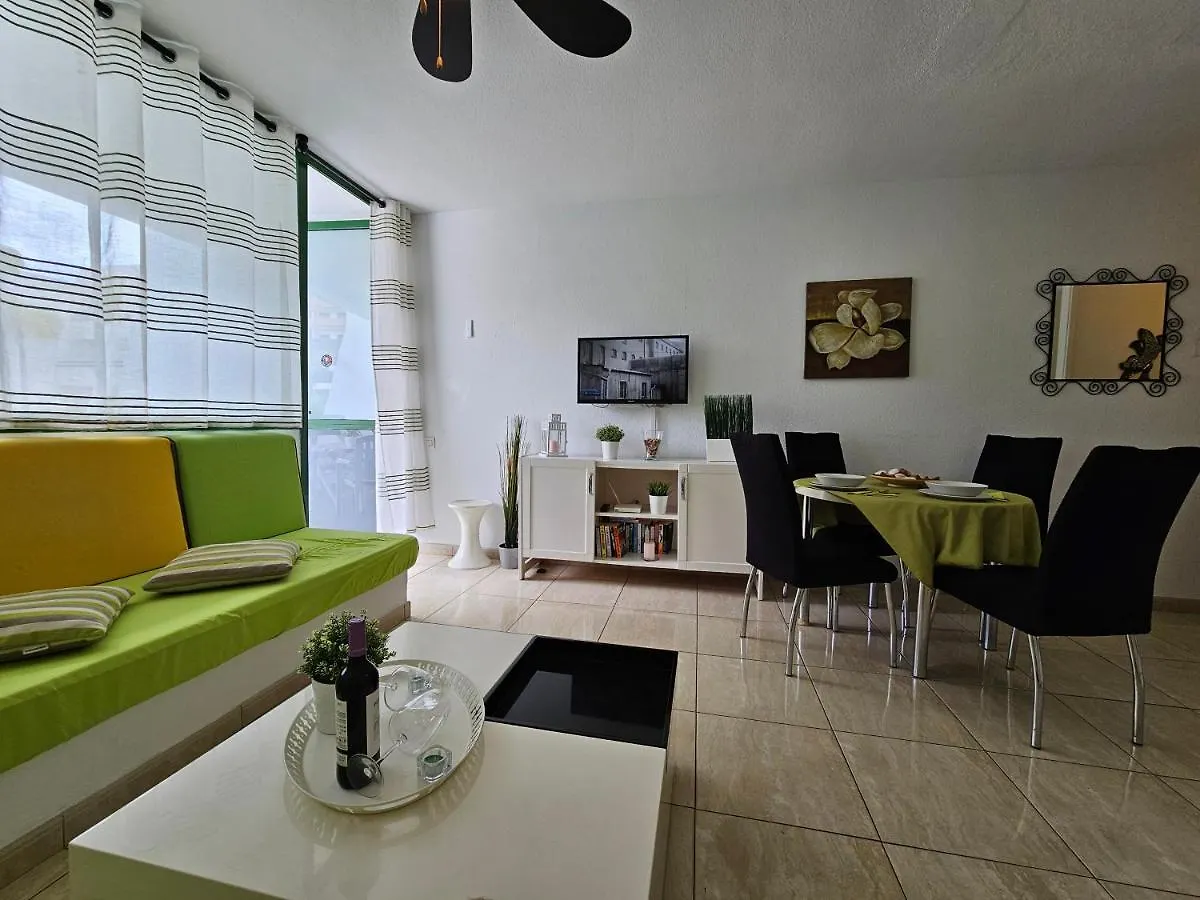 Casa Palmera 3 Only 150 Metres To The Beach, Heated Pool, Wifi, Sat-Tv, Balcony Арона Апартаменты